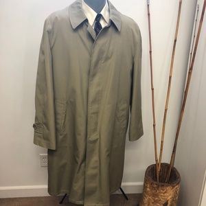 rain dress top coat office trench 42L liner zipout